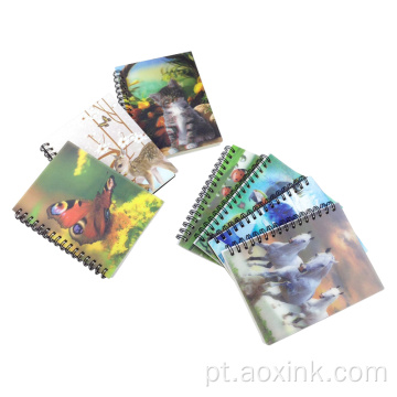 A5 Impressão Bonito 3D Bobina Notebook Student Caderno